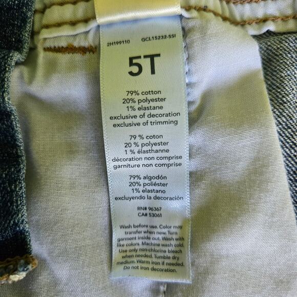 OshKosh Kids Denim Carpenter Overalls in Size 5 Toddler Durable All Season - Picture 12 of 15